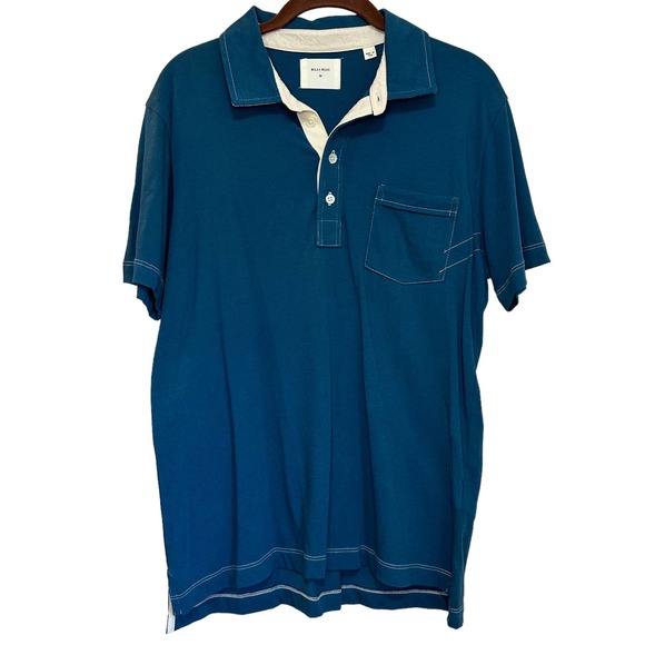 Billy Reid Other - Billy Reid Teal Slim Fit Short Sleeve Polo shirt sz M